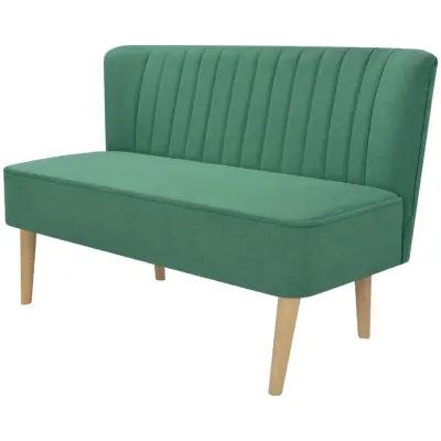 vidaXL Kavč iz blaga 117x55,5x77 cm zelen