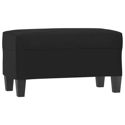 vidaXL Klop črna 70x35x41 cm umetno usnje