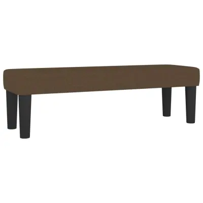 vidaXL Klop temno rjava 100x30x30 cm blago