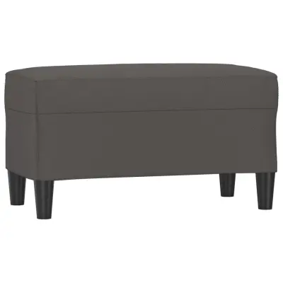 vidaXL Klop siva 70x35x41 cm umetno usnje