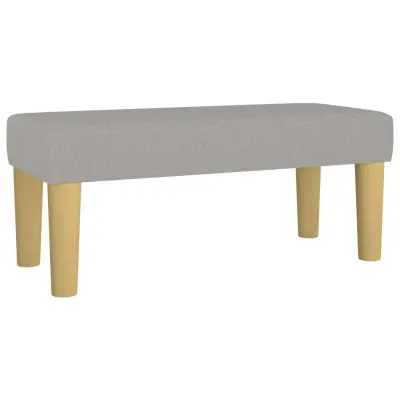 vidaXL Klop svetlo siva 70x30x30 cm blago