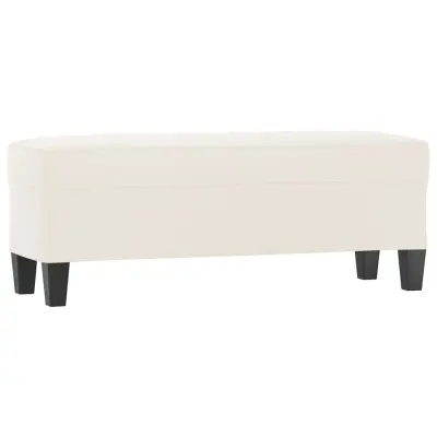 vidaXL Klop bež 100x35x41 cm tkanina iz mikrovlaken