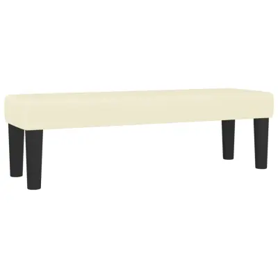 vidaXL Klop krem 100x30x30 cm umetno usnje