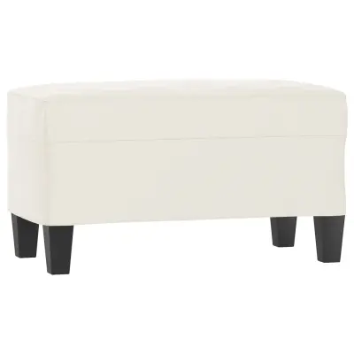 vidaXL Klop bež 70x35x41 cm tkanina iz mikrovlaken