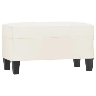 vidaXL Klop krem 70x35x41 cm umetno usnje