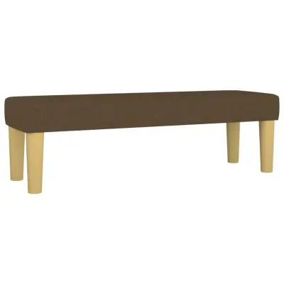 vidaXL Klop temno rjava 100x30x30 cm blago