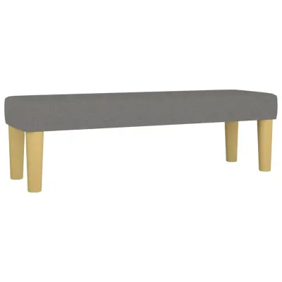 vidaXL Klop temno siva 100x30x30 cm blago