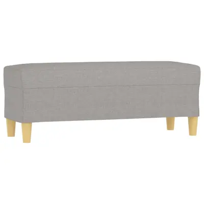 vidaXL Klop svetlo siva 100x35x41 cm blago
