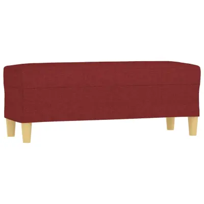 vidaXL Klop vinsko rdeča 100x35x41 cm blago