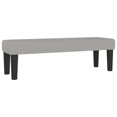 vidaXL Klop svetlo siva 100x30x30 cm blago