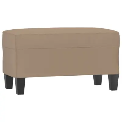 vidaXL Klop kapučino 70x35x41 cm umetno usnje
