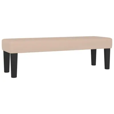 vidaXL Klop kapučino 100x30x30 cm umetno usnje