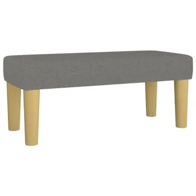 vidaXL Klop temno siva 70x30x30 cm blago