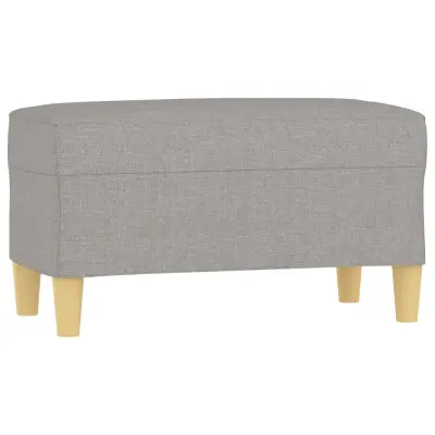 vidaXL Klop svetlo siva 70x35x41 cm blago