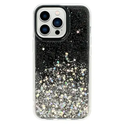 Ovitek Star Glitter, Iphone XR, črn