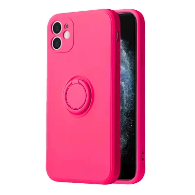 Ovitek Silicone Ring , Iphone XR, roza