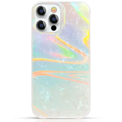 Ovitek KINGXBAR Luxury Marble, Iphone 13 Pro, mint