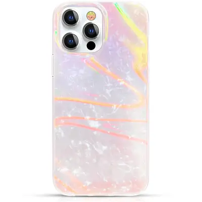 Ovitek KINGXBAR Luxury Marble, Iphone 13 Pro, roza