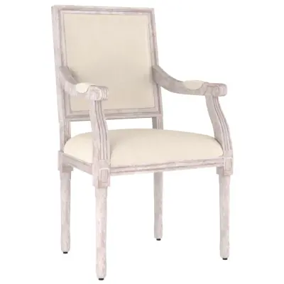 vidaXL Oblazinjen stol 54x59x99 cm laneno platno