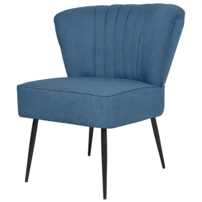vidaXL Klubski stol modro blago