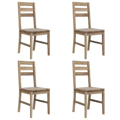 vidaXL Jedilni stoli 4 kosi trden akacijev les