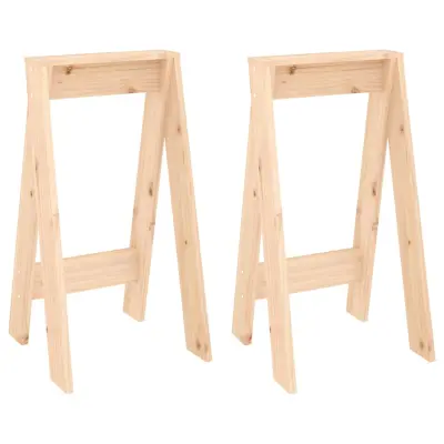 vidaXL Stolček 2 kosa 40x40x75 cm trdna borovina