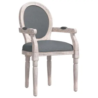 vidaXL Jedilni stol temno siv 54x56x96,5 cm blago