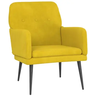 vidaXL Fotelj rumen 62x79x79 cm žamet