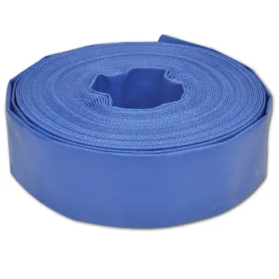 vidaXL Ploščata cev 100 m 1,5" PVC
