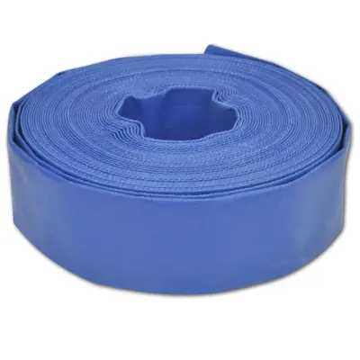 vidaXL Ploščata cev 25 m 1,5" PVC