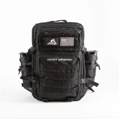Tactical Backpack, Never Satisfied, Black
