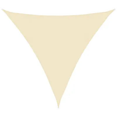 vidaXL Senčno jadro 160 g/m² krem 4,5x4,5x4,5 m HDPE