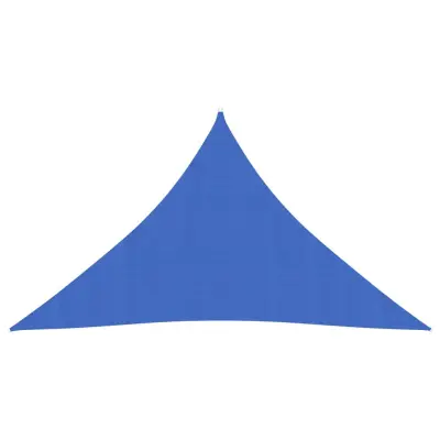 vidaXL Senčno jadro 160 g/m² modro 3,5x3,5x4,9 m HDPE