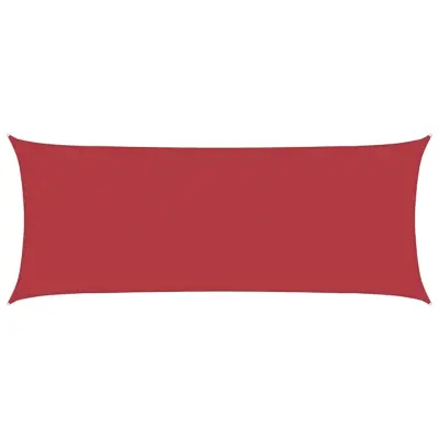 vidaXL Senčno jadro 160 g/m² rdeče 2x4,5 m HDPE