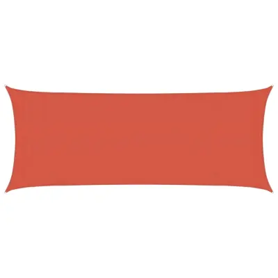 vidaXL Senčno jadro 160 g/m² terakota 2x4,5 m HDPE