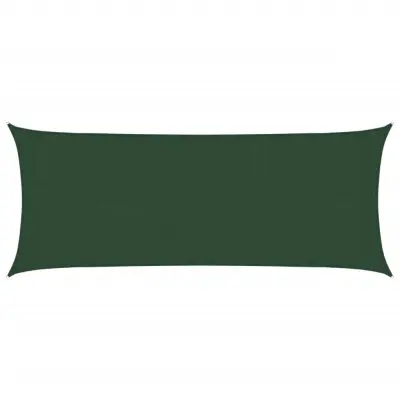 vidaXL Senčno jadro 160 g/m² temno zeleno 2x4,5 m HDPE
