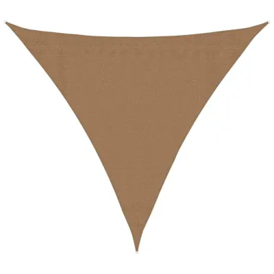 vidaXL Senčno jadro 160 g/m² taupe 3,6x3,6x3,6 m HDPE