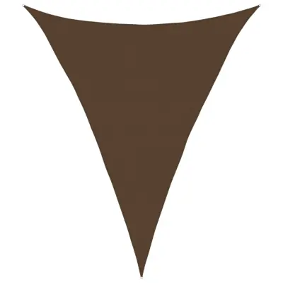 vidaXL Senčno jadro 160 g/m² rjavo 4x5x5 m HDPE