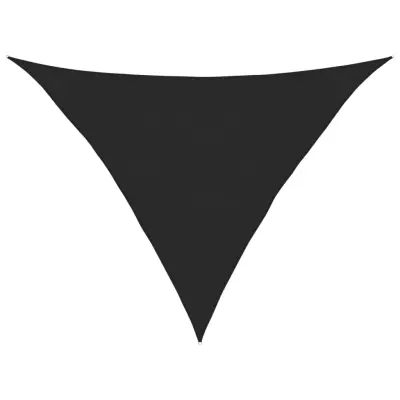 vidaXL Senčno jadro 160 g/m² črno 5x5x6 m HDPE