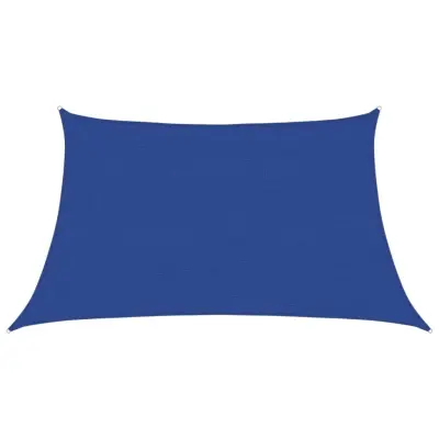 vidaXL Senčno jadro 160 g/m² modro 3/4x2 m HDPE