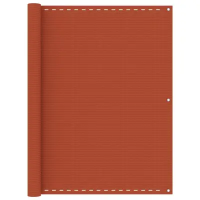 vidaXL Balkonsko platno oranžno 120x500 cm HDPE