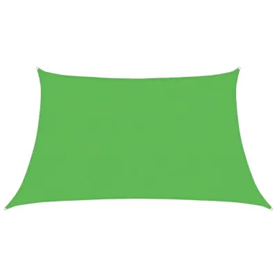 vidaXL Senčno jadro 160 g/m² svetlo zeleno 3/4x2 m HDPE