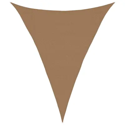 vidaXL Senčno jadro 160 g/m² taupe 3x4x4 m HDPE