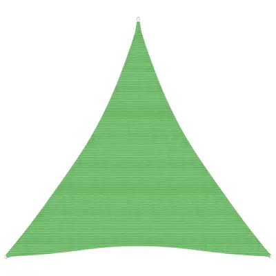 vidaXL Senčno jadro 160 g/m² svetlo zeleno 3x4x4 m HDPE