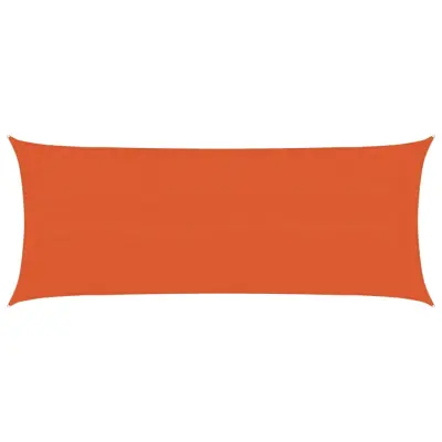 vidaXL Senčno jadro 160 g/m² oranžno 2x5 m HDPE