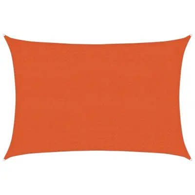 vidaXL Senčno jadro 160 g/m² oranžno 2,5x4 m HDPE