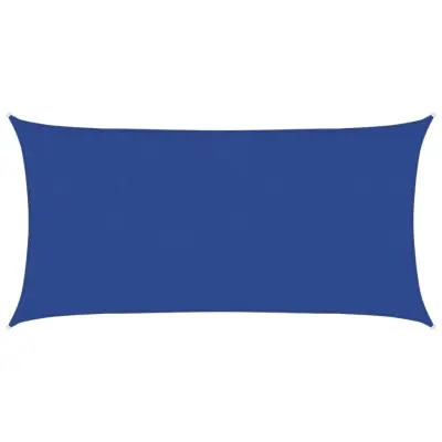 vidaXL Senčno jadro 160 g/m² modro 2x4 m HDPE