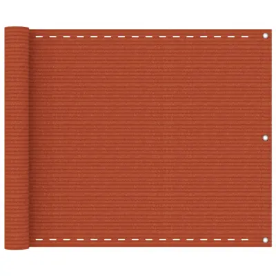 vidaXL Balkonsko platno oranžno 75x400 cm HDPE
