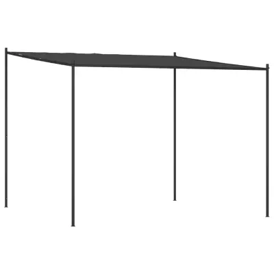 vidaXL Paviljon antracit 3x3 m 180 g/m² blago in jeklo