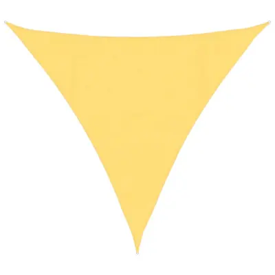 vidaXL Senčno jadro 160 g/m² bež 4x4x4 m HDPE